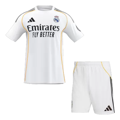 Real Madrid Home Soccer Jersey Kit 2025/26 (Jersey+Shorts) - gojersey
