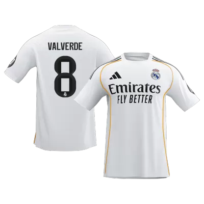 Real Madrid VALVERDE #8 Home Soccer Jersey 2025/26 - gojersey