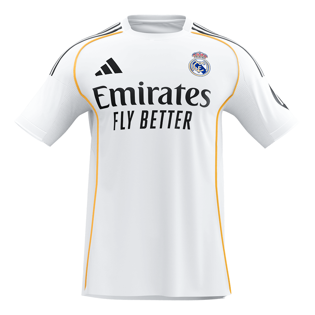 Real Madrid Home Soccer Jersey 2025/26 White - gojersey