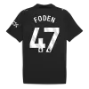 FODEN #47 Manchester City Away Soccer Jersey 2025/26 Black - gojersey