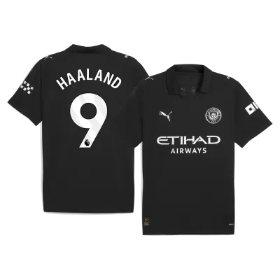 HAALAND #9 Manchester City Away Soccer Jersey 2025/26 Black - gojersey