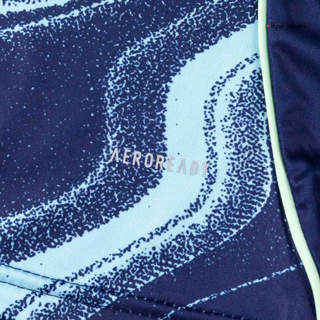 2025/26 Navy Kid's Ajax Away Soccer Jersey Kit(Jersey+Shorts) - gojersey