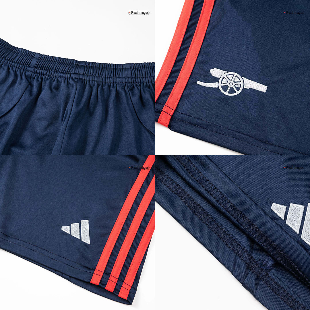 Kid's Arsenal Away Soccer Jersey Kit(Jersey+Shorts+Socks) 2025/26 Blue - gojersey