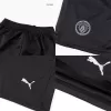 Kid's Manchester City Away Soccer Jersey Kit(Jersey+Shorts) 2025/26 Black - gojersey