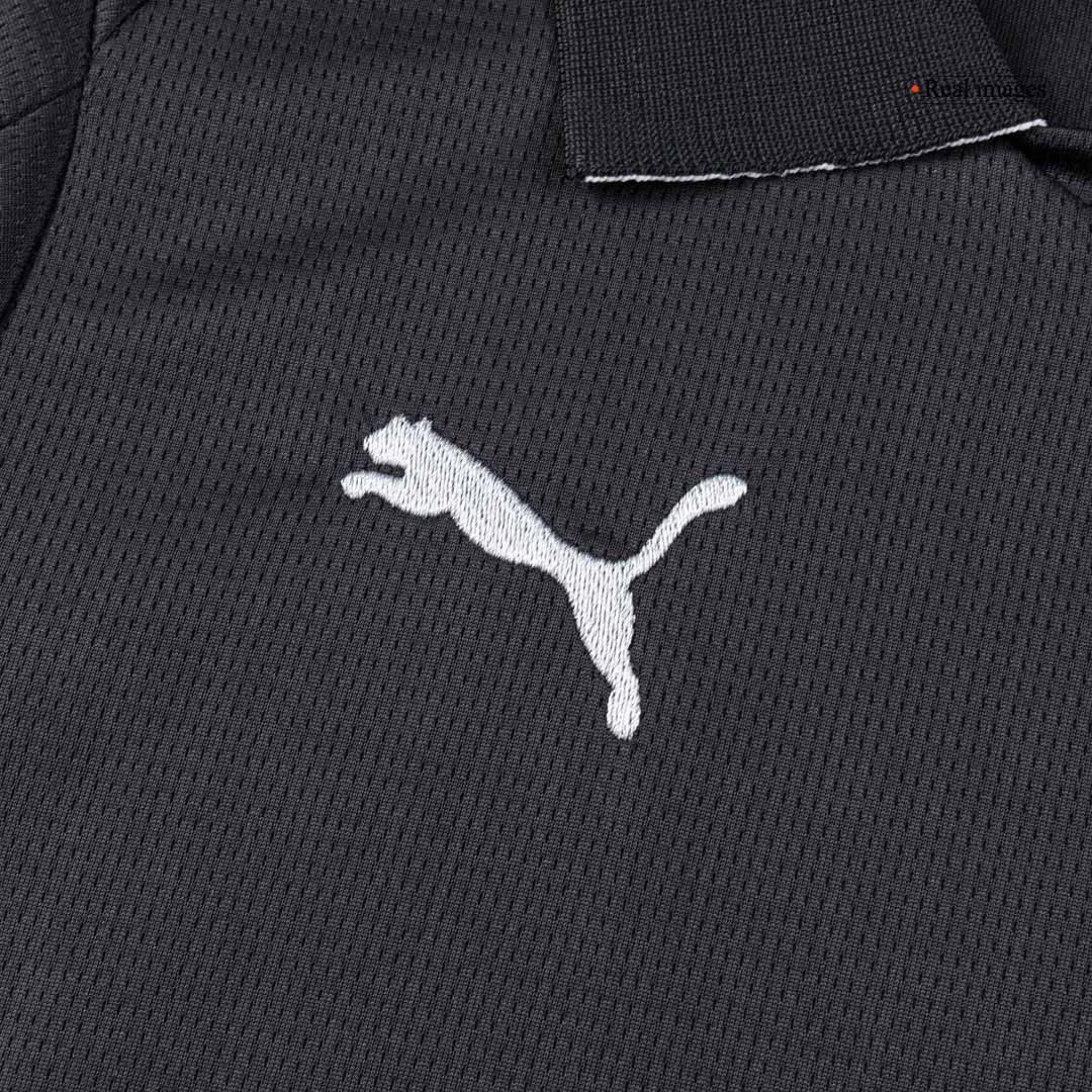 Kid's Manchester City Away Soccer Jersey Kit(Jersey+Shorts) 2025/26 Black - gojersey