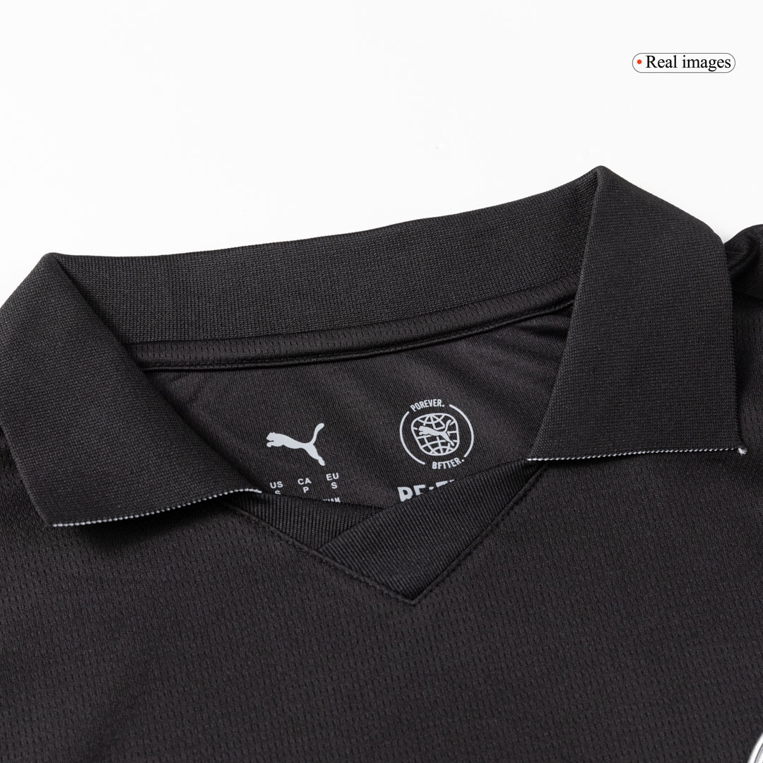 Manchester City Away Soccer Jersey Kit(Jersey+Shorts) 2025/26 Black - gojersey