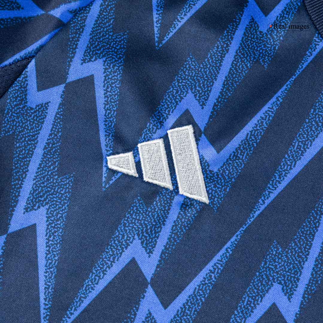 Kid's Arsenal Away Soccer Jersey Kit(Jersey+Shorts+Socks) 2025/26 Blue - gojersey