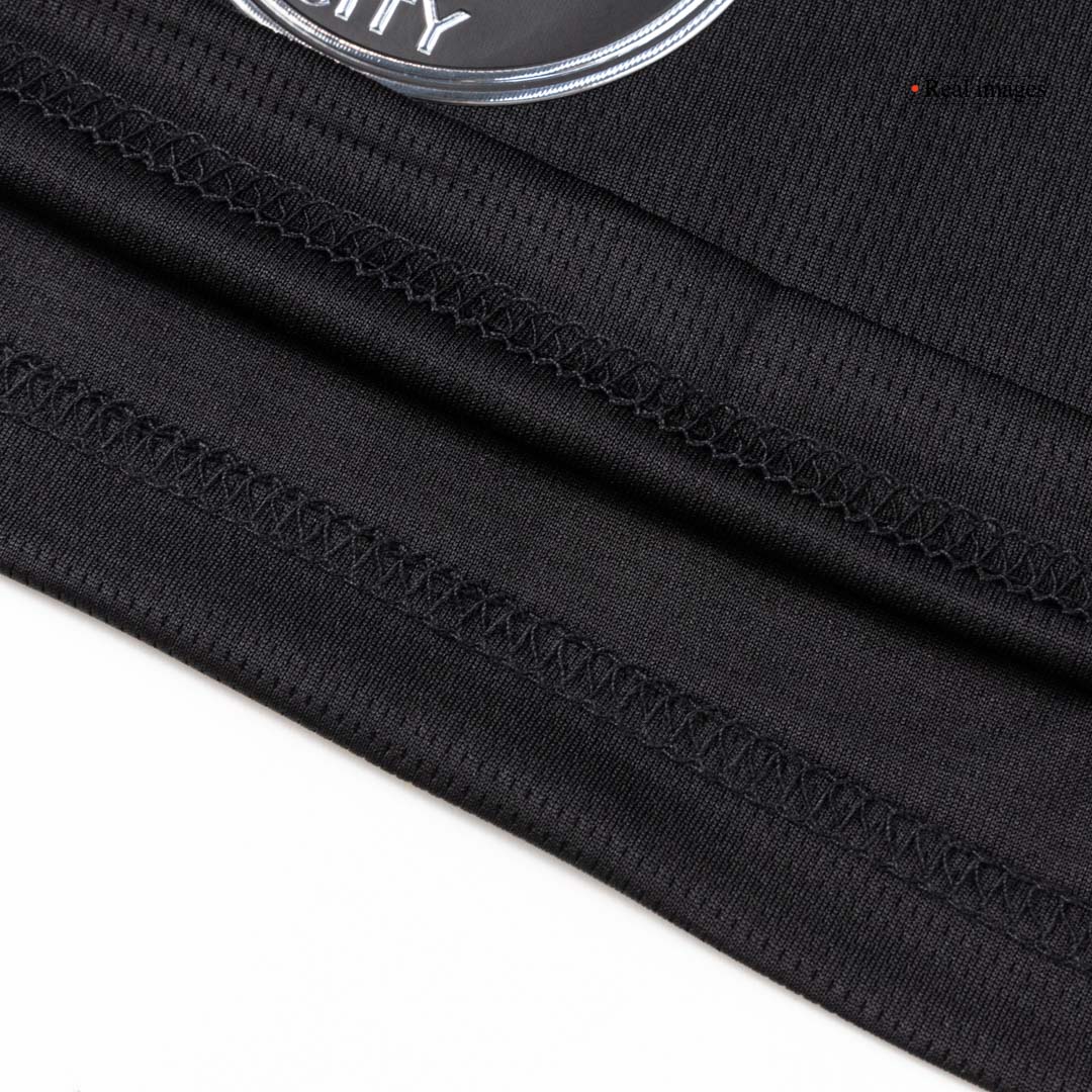 Manchester City Away Soccer Jersey Kit(Jersey+Shorts) 2025/26 Black - gojersey