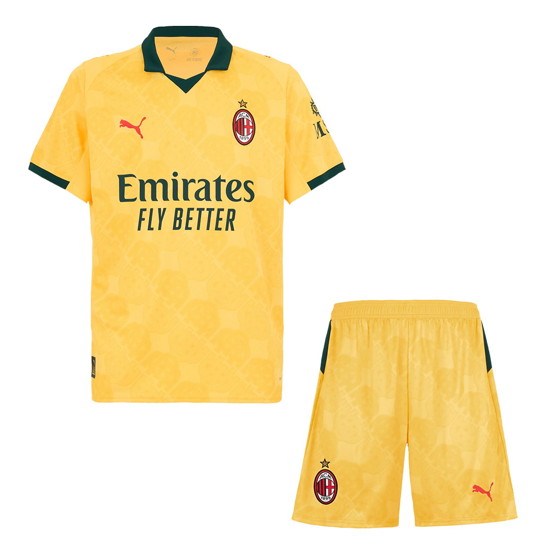 AC Milan Third Away Soccer Jersey Kit 2025/26 (Jersey+Shorts) - gojersey