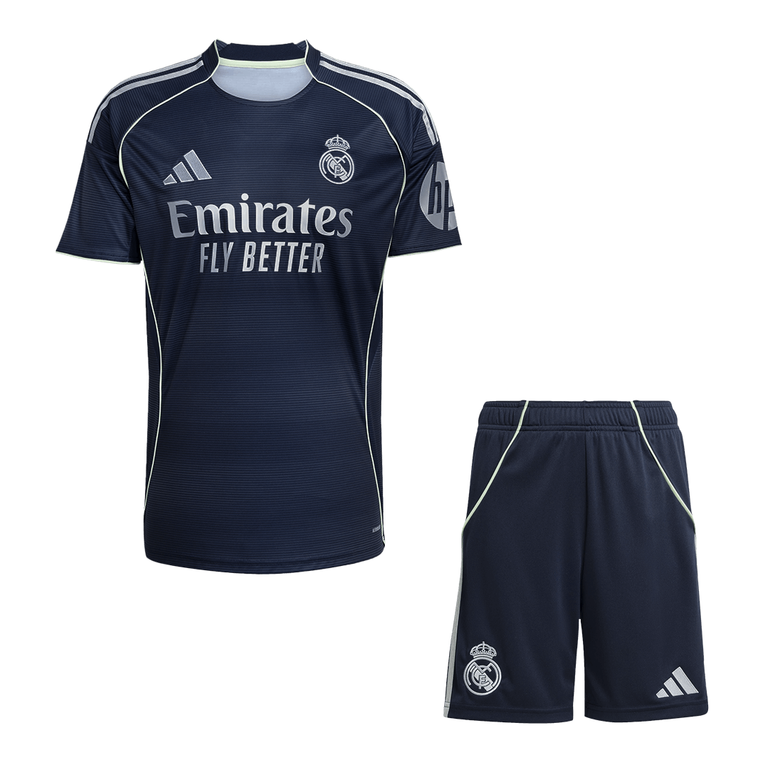Real Madrid Away Soccer Jersey Kit 2025/26 (Jersey+Shorts) - gojersey