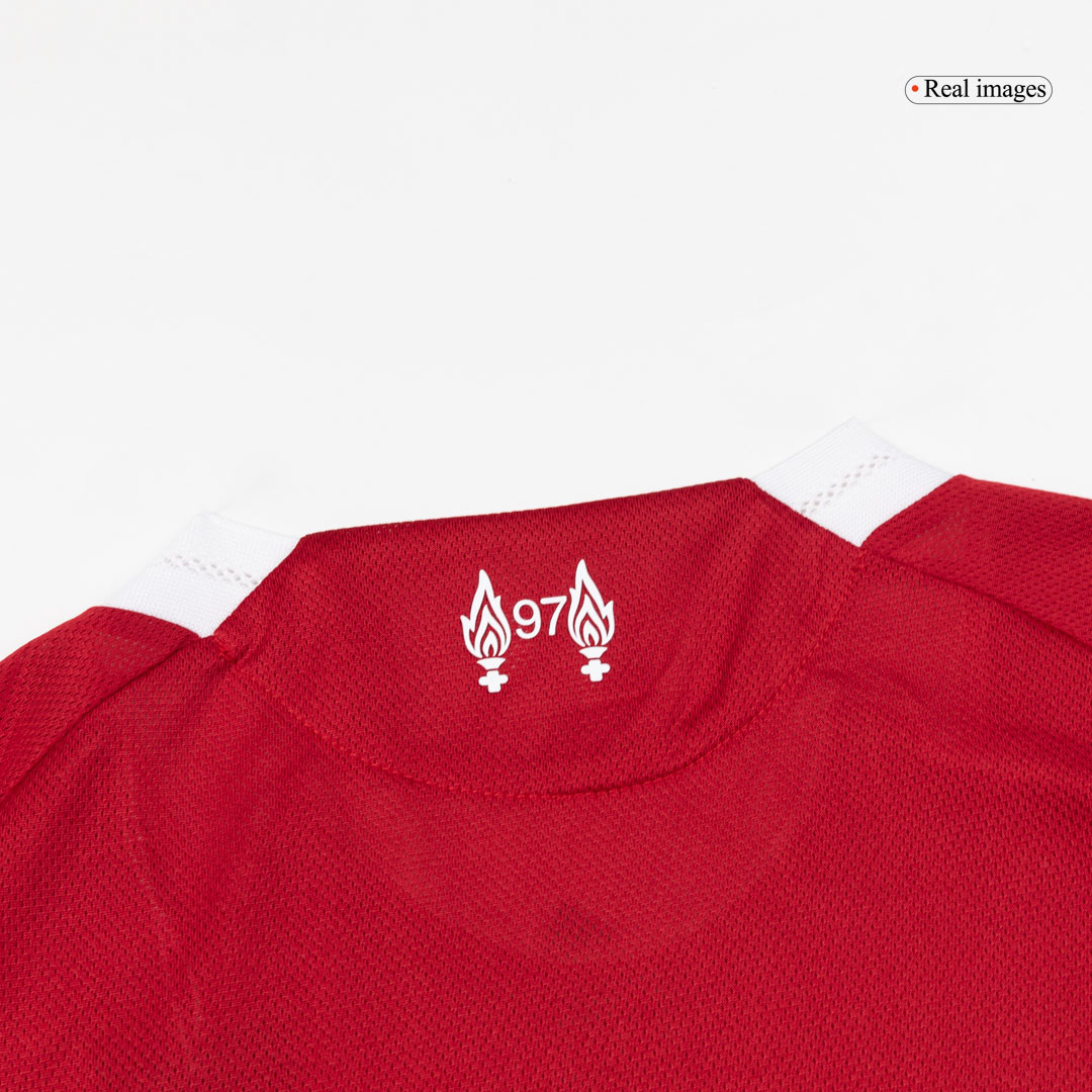 Liverpool KERKEZ #6 Home Soccer Jersey Authentic 2025/26 - gojersey