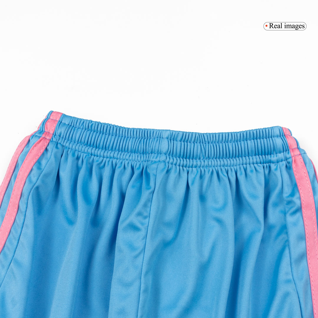 Kid's Inter Miami Third away Soccer Jersey Kit(Jersey+Shorts) 2025 Blue - gojersey