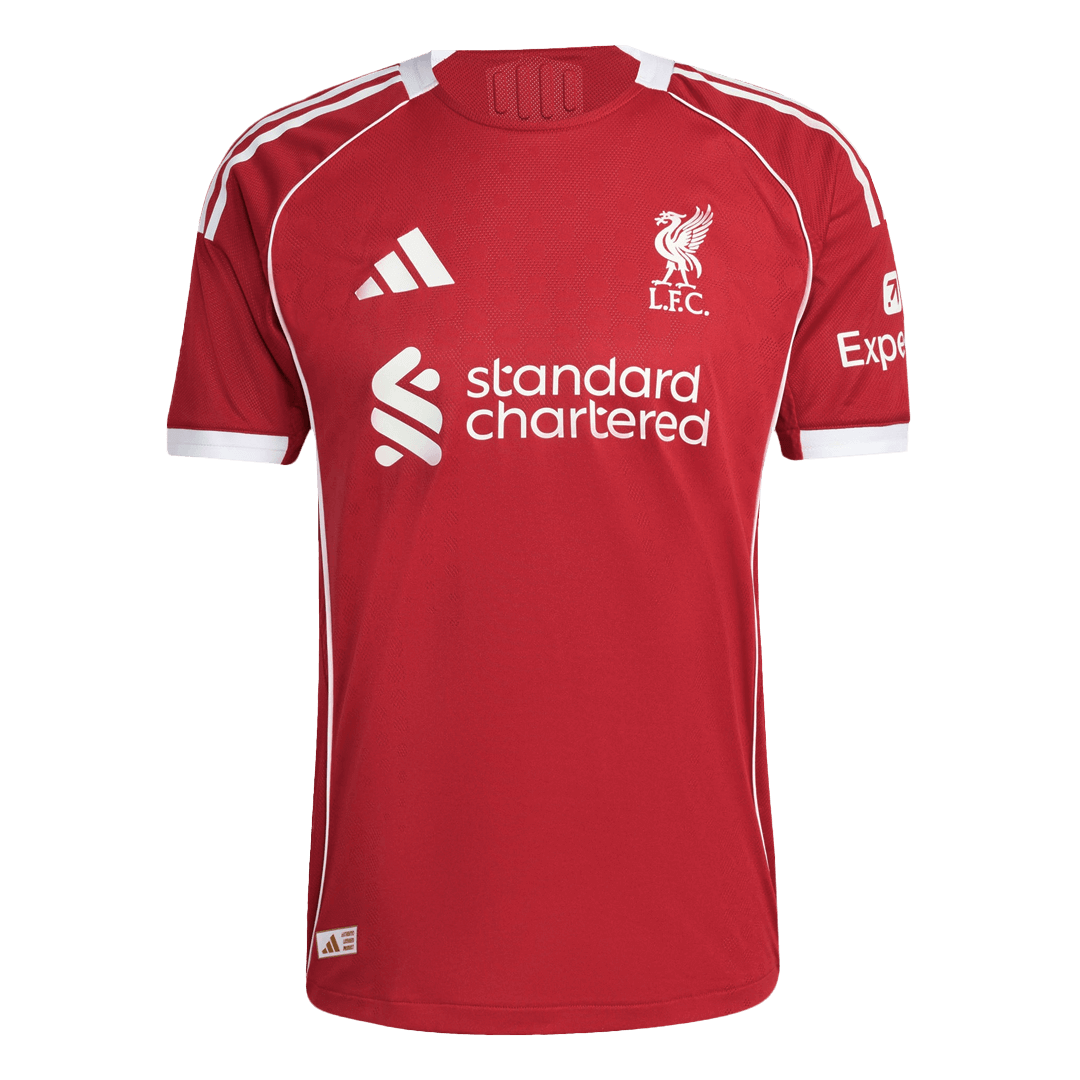 Liverpool Home Soccer Jersey Authentic 2025/26 - gojersey