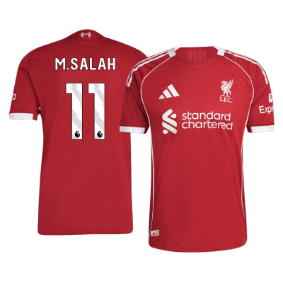 Liverpool M.SALAH #11 Home Soccer Jersey Authentic 2025/26 - gojersey