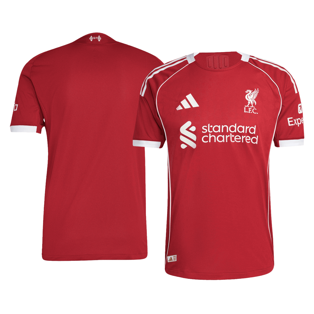 Liverpool Home Soccer Jersey Authentic 2025/26 - gojersey