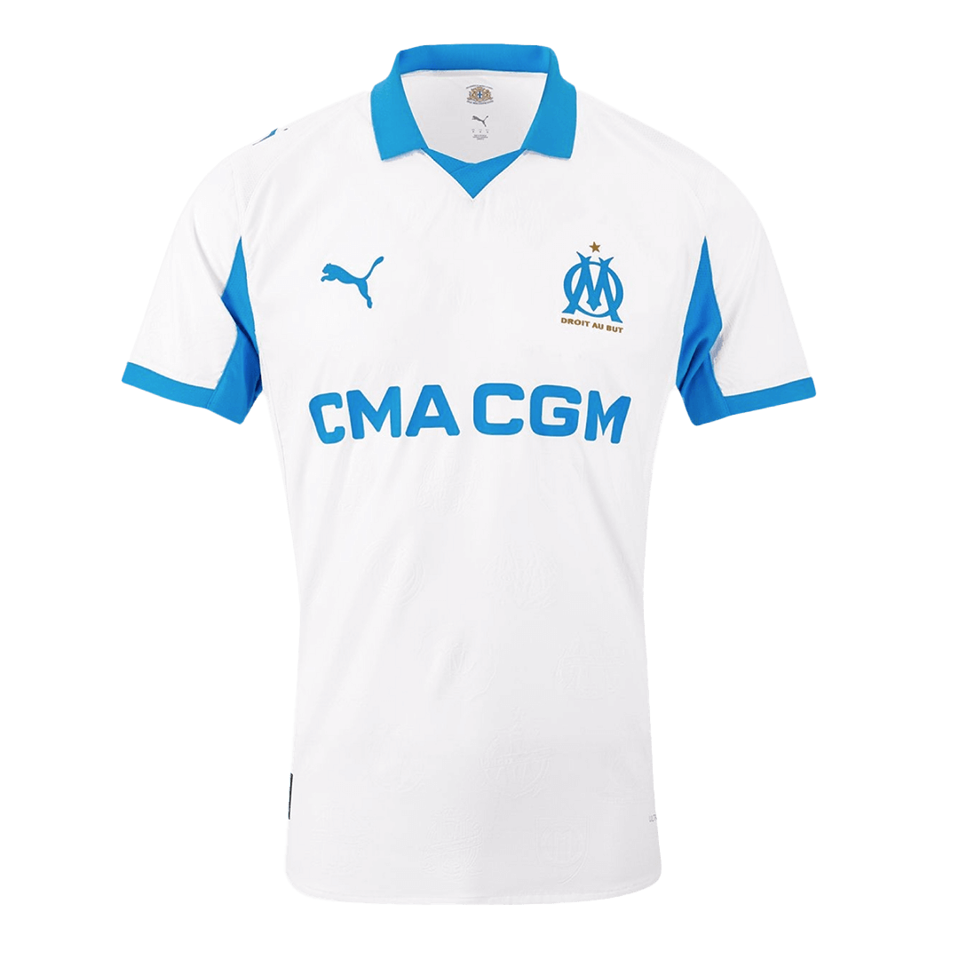Marseille Home Soccer Jersey Authentic 2025/26 - gojersey