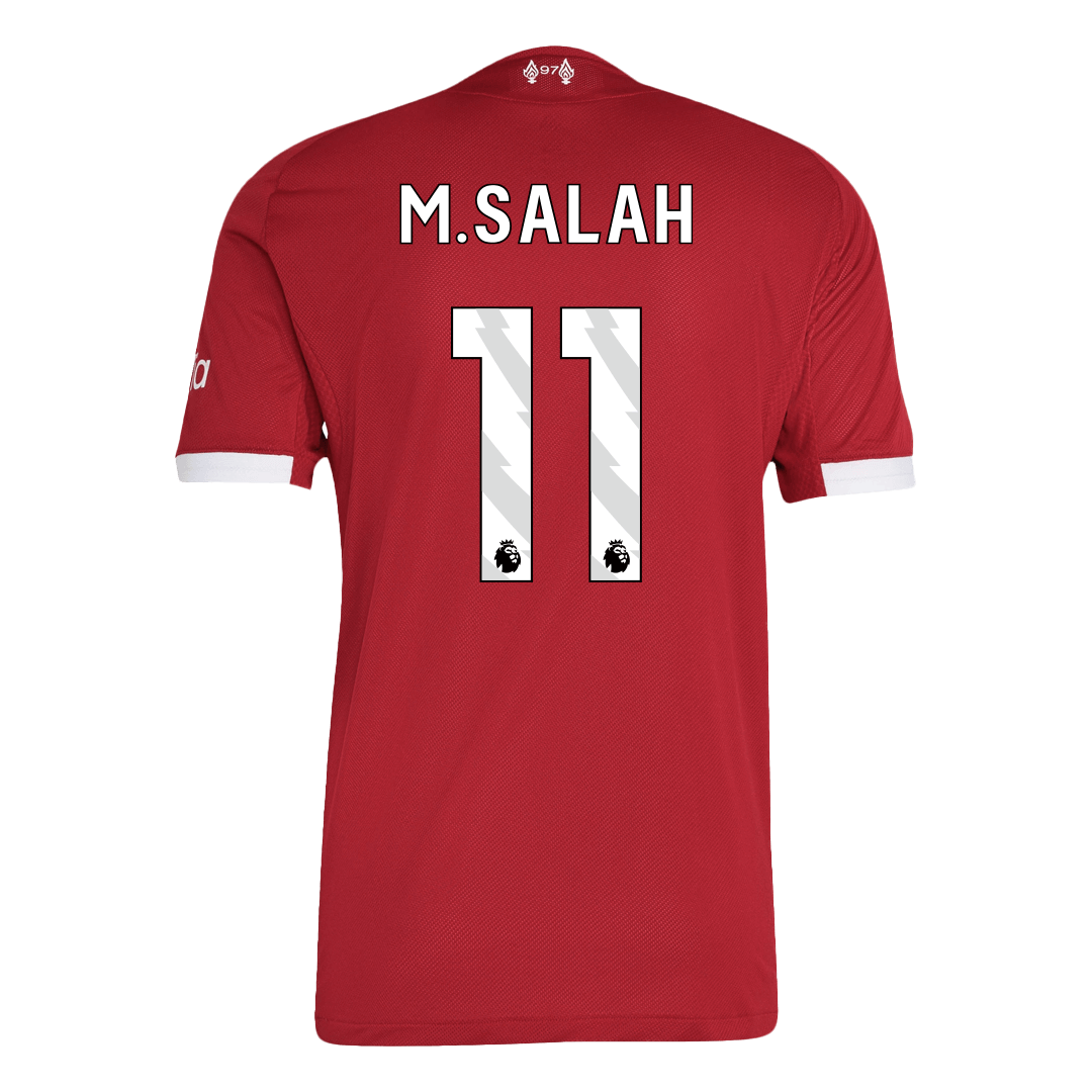 Liverpool M.SALAH #11 Home Soccer Jersey Authentic 2025/26 - gojersey