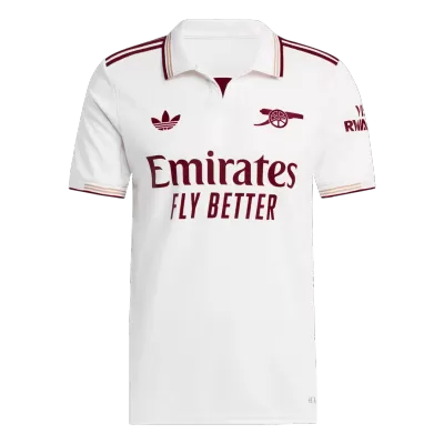 Authentic Arsenal Third Away Soccer Jersey 2025/26 White - gojersey