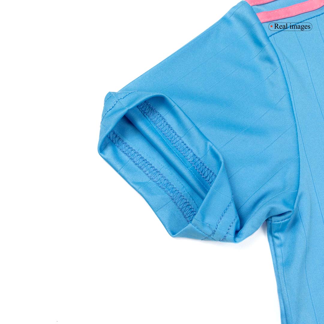 Kid's Inter Miami Third away Soccer Jersey Kit(Jersey+Shorts) 2025 Blue - gojersey