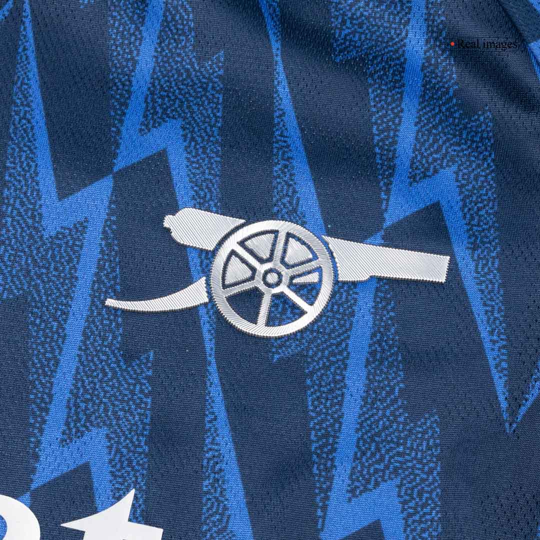 SAKA #7 Authentic Arsenal Away Soccer Jersey 2025/26 Blue - gojersey