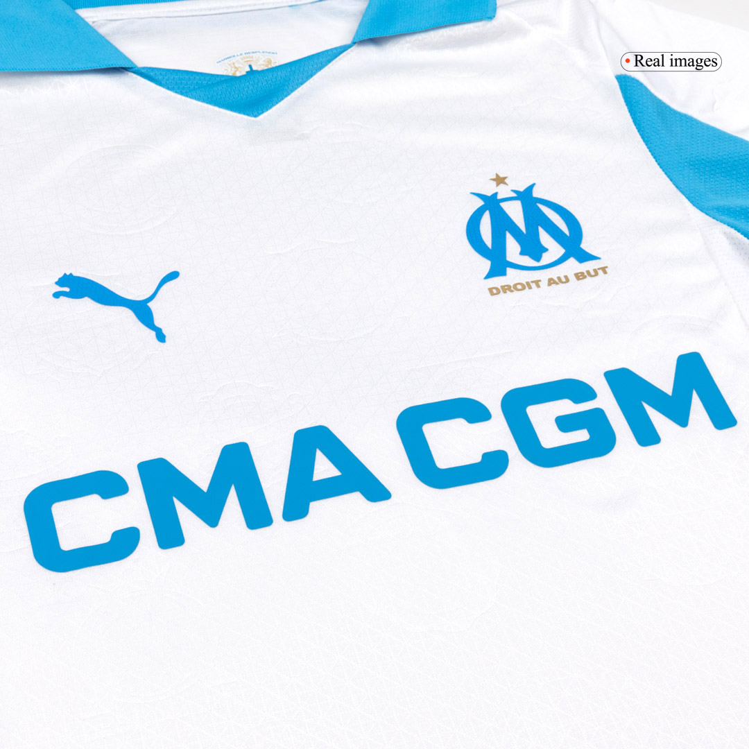 Marseille Home Soccer Jersey Authentic 2025/26 - gojersey