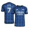 SAKA #7 Authentic Arsenal Away Soccer Jersey 2025/26 Blue - gojersey