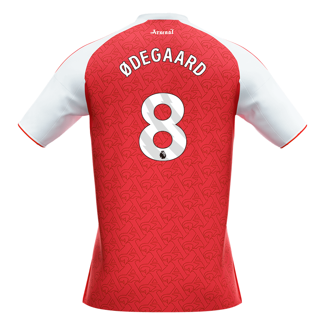 ØDEGAARD #8 Arsenal Home Soccer Jersey 2025/26 Red - gojersey