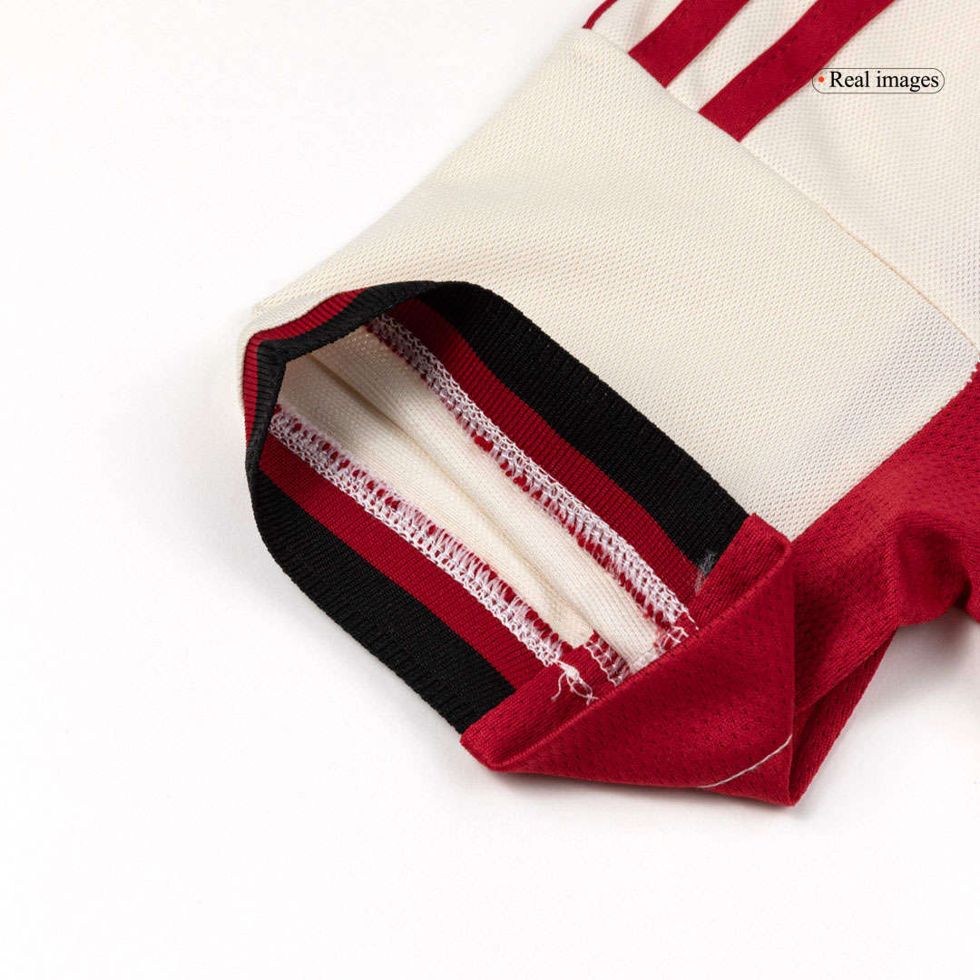 Kid's Liverpool Away Soccer Jersey Kit(Jersey+Shorts+Socks) 25/26 White - gojersey