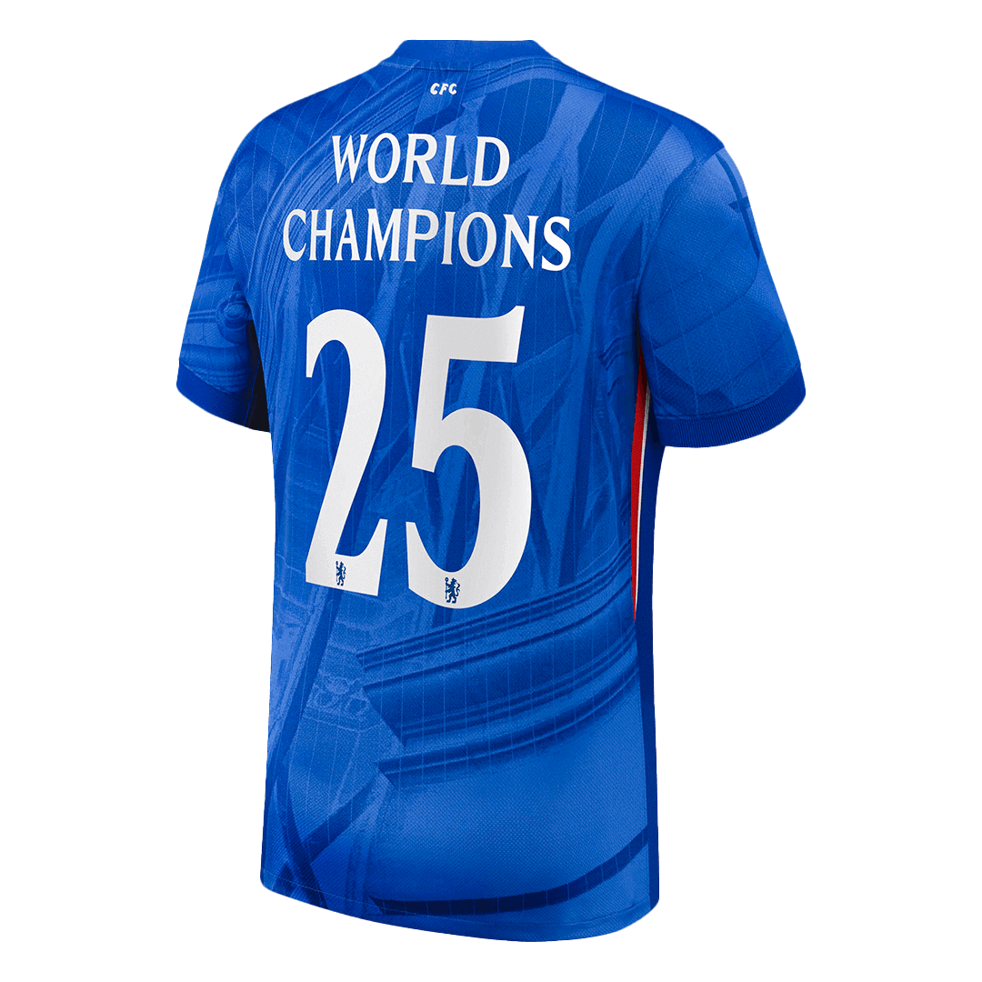 Chelsea WORLD CHAMPIONS #25 Home Soccer Jersey 2025/26 - gojersey
