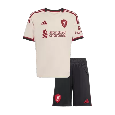 Liverpool Away Soccer Jersey Kit 2025/26 Kid (Jersey+Shorts) - gojersey