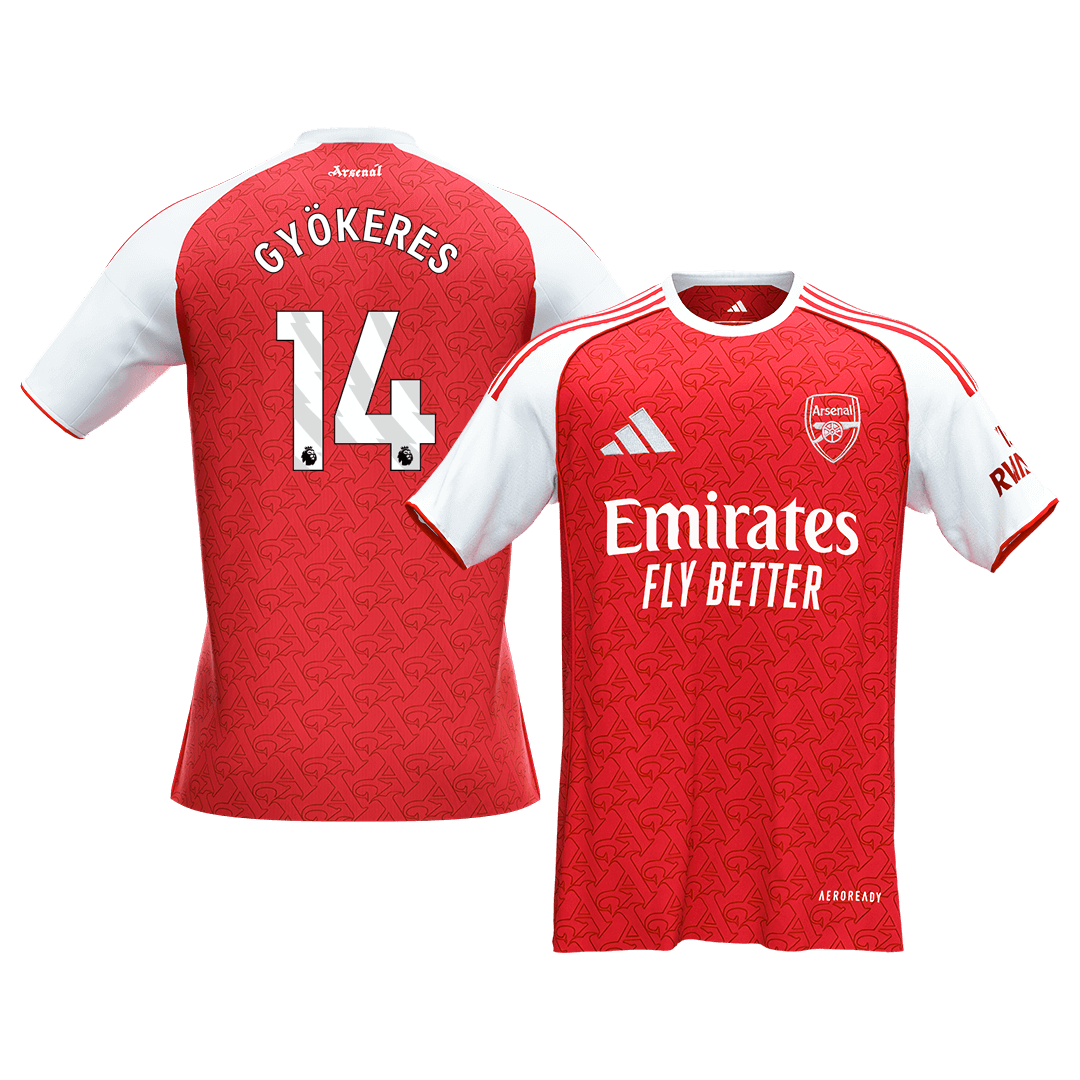 Arsenal GYÖKERES #14 Home Soccer Jersey 2025/26 - gojersey