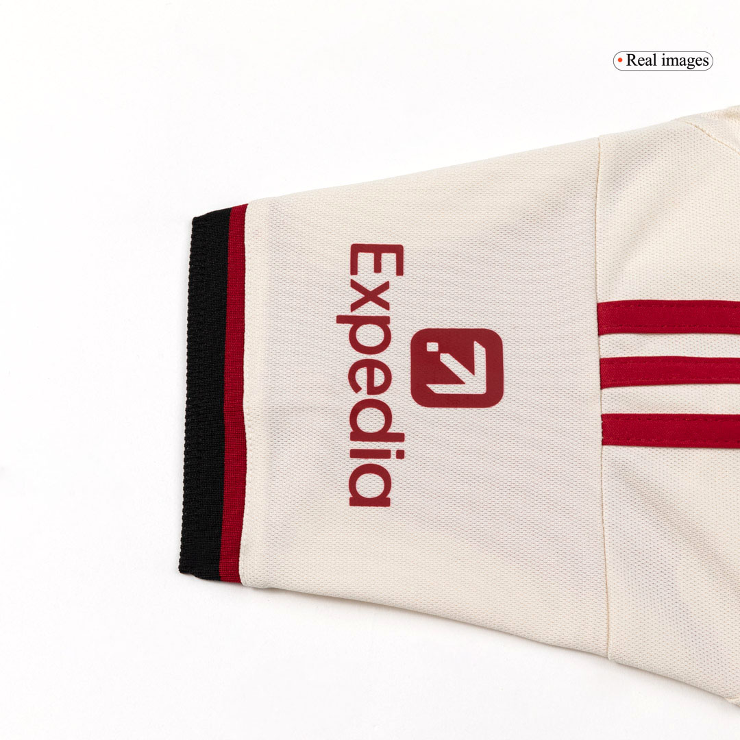 Kid's Liverpool Away Soccer Jersey Kit(Jersey+Shorts+Socks) 25/26 White - gojersey