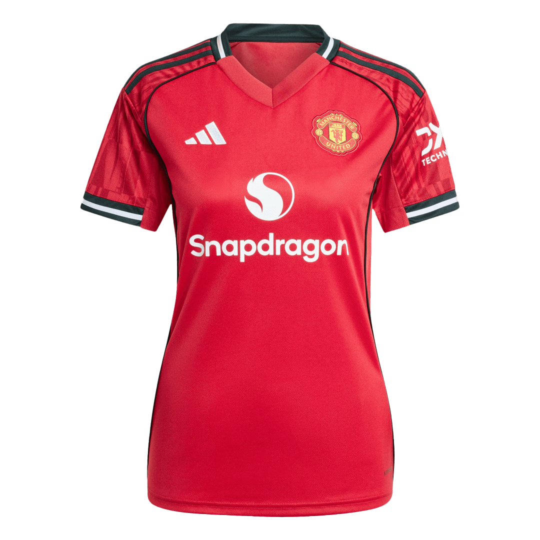 Women's Manchester United Home Soccer Jersey 2025/26 - gojersey