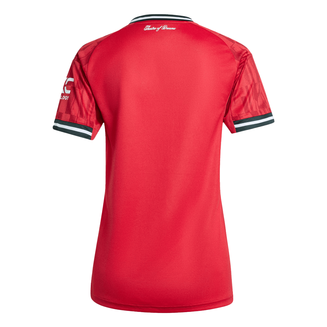 Women's Manchester United Home Soccer Jersey 2025/26 - gojersey