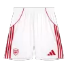 Arsenal Home Soccer Shorts 2025/26 - gojersey
