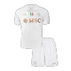 Kid's 25/26 Napoli Away Kit(Jersey+Shorts) White - gojersey