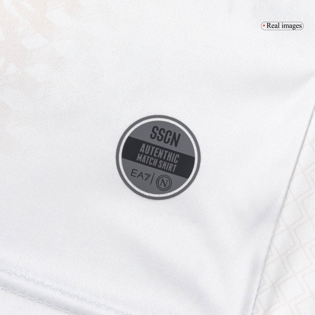 Kid's 25/26 Napoli Away Kit(Jersey+Shorts) White - gojersey