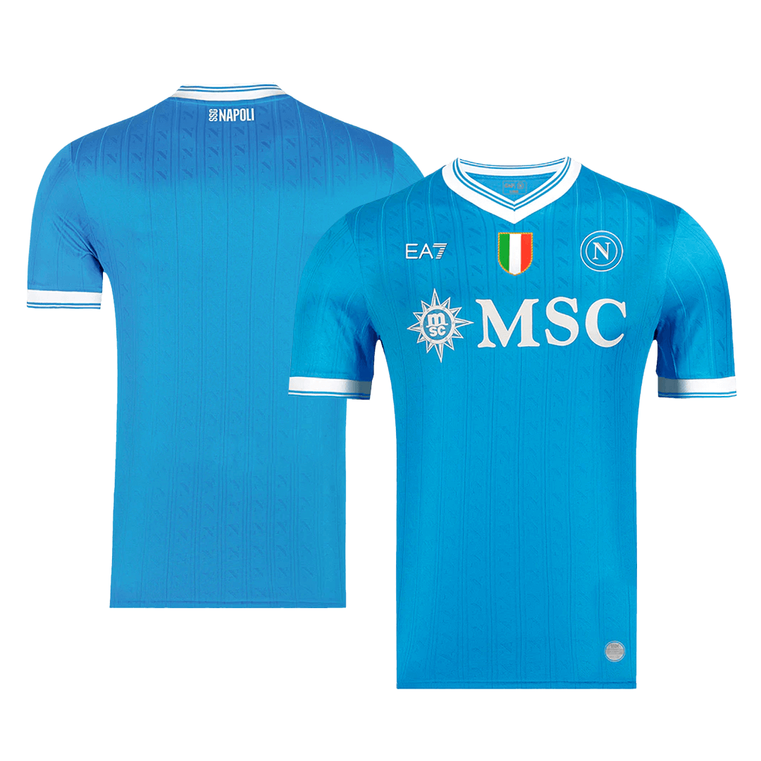 A Napoli Home Soccer Jersey 2025/26 Blue - gojersey