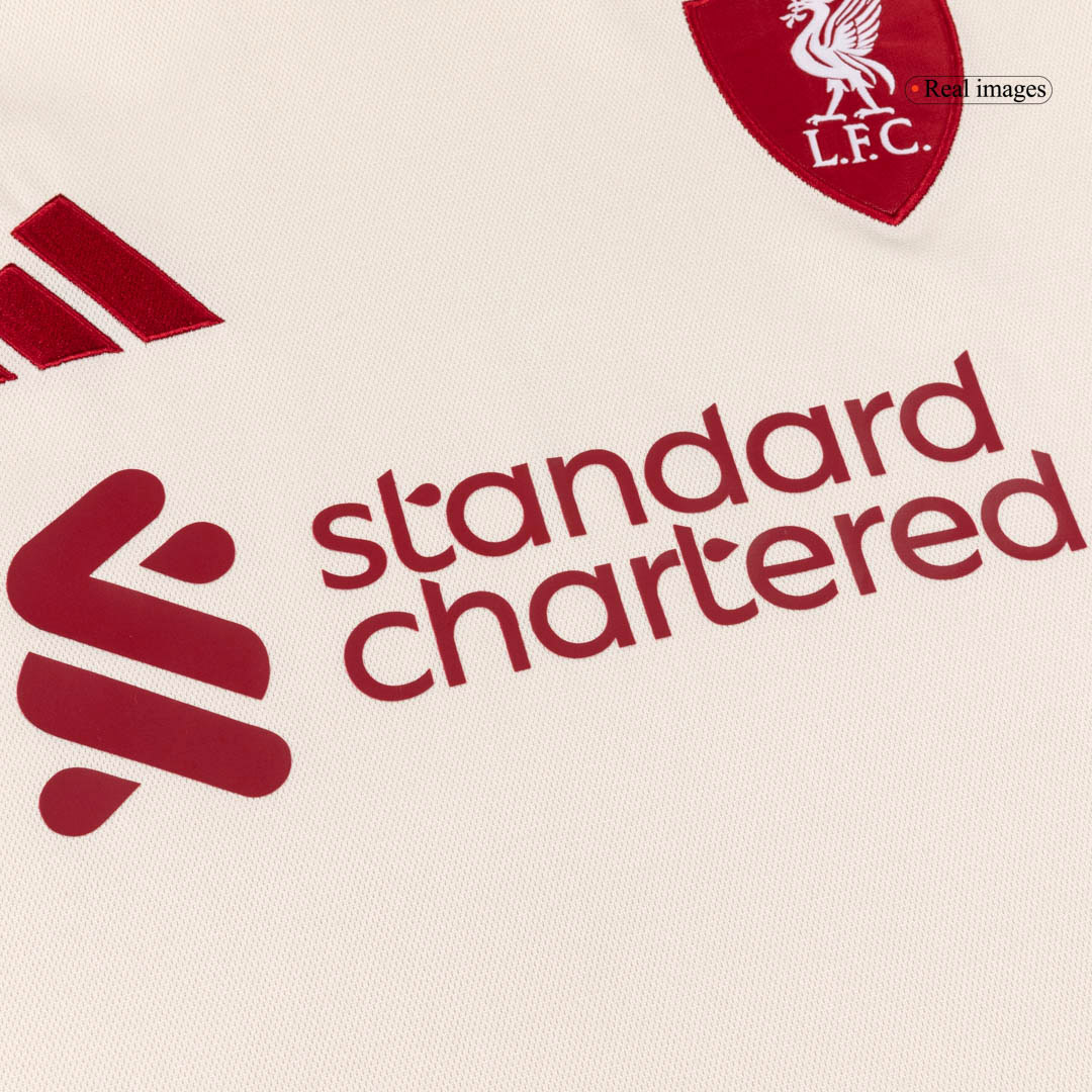 Liverpool Away Soccer Jersey Retro 2025/26 - Long Sleeve - gojersey