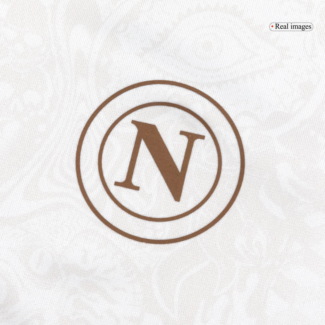 Kid's 25/26 Napoli Away Kit(Jersey+Shorts) White - gojersey