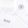 Kid's 25/26 Napoli Away Kit(Jersey+Shorts) White - gojersey