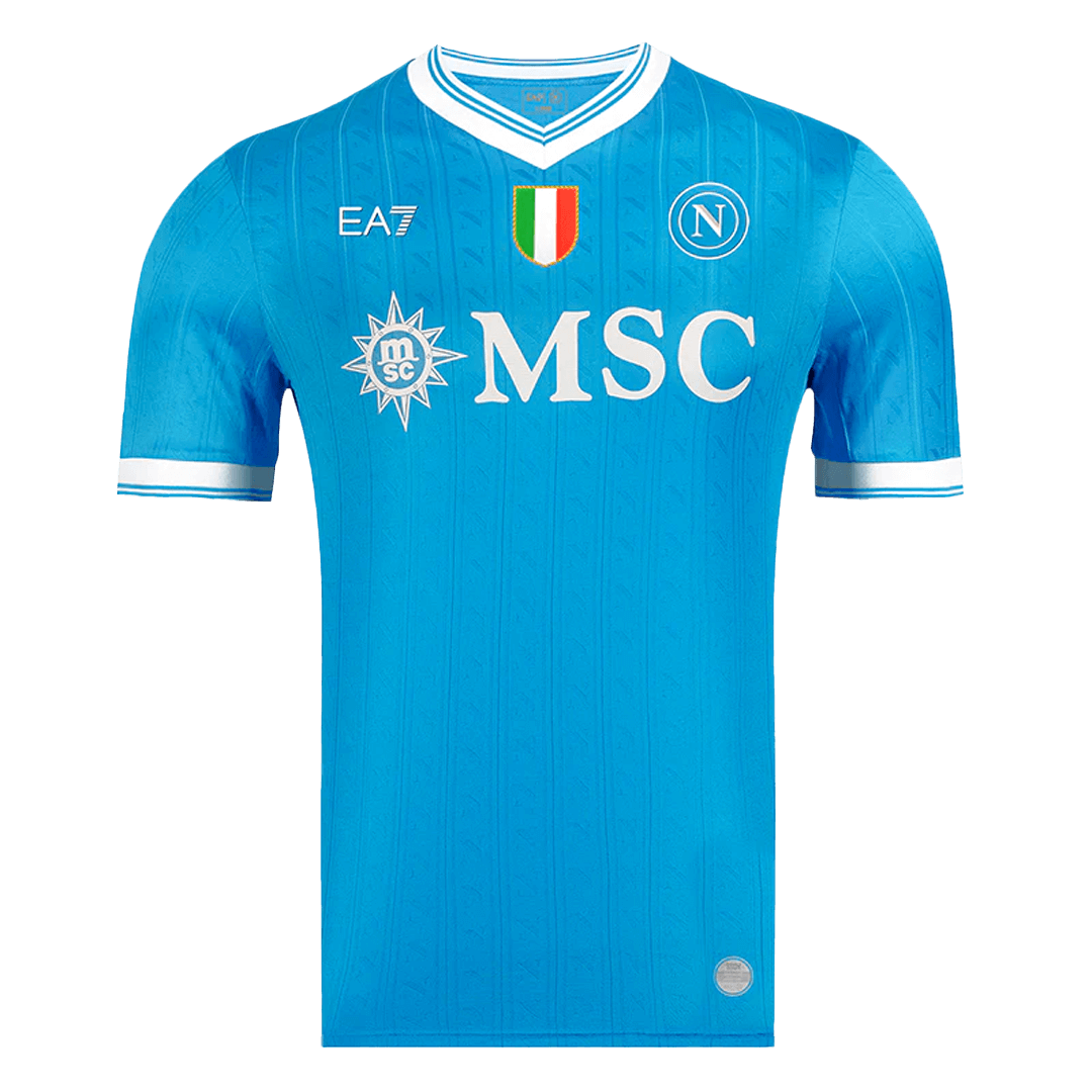 A Napoli Home Soccer Jersey 2025/26 Blue - gojersey