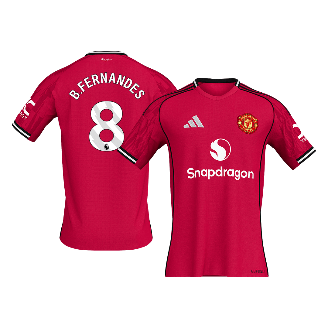 Manchester United B.FERNANDES #8 Home Soccer Jersey 2025/26 - gojersey