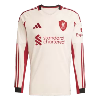 Liverpool Away Soccer Jersey Retro 2025/26 - Long Sleeve - gojersey
