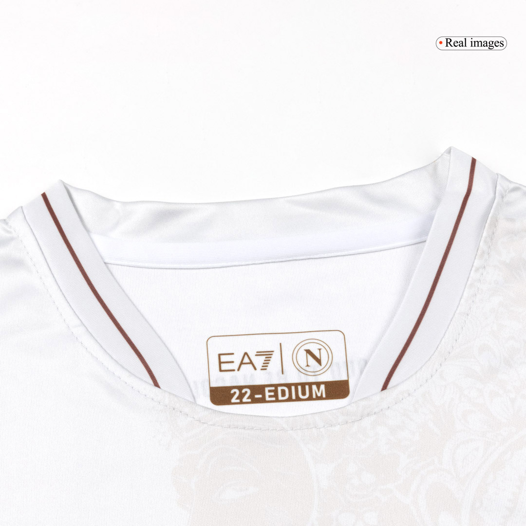 Kid's 25/26 Napoli Away Kit(Jersey+Shorts) White - gojersey