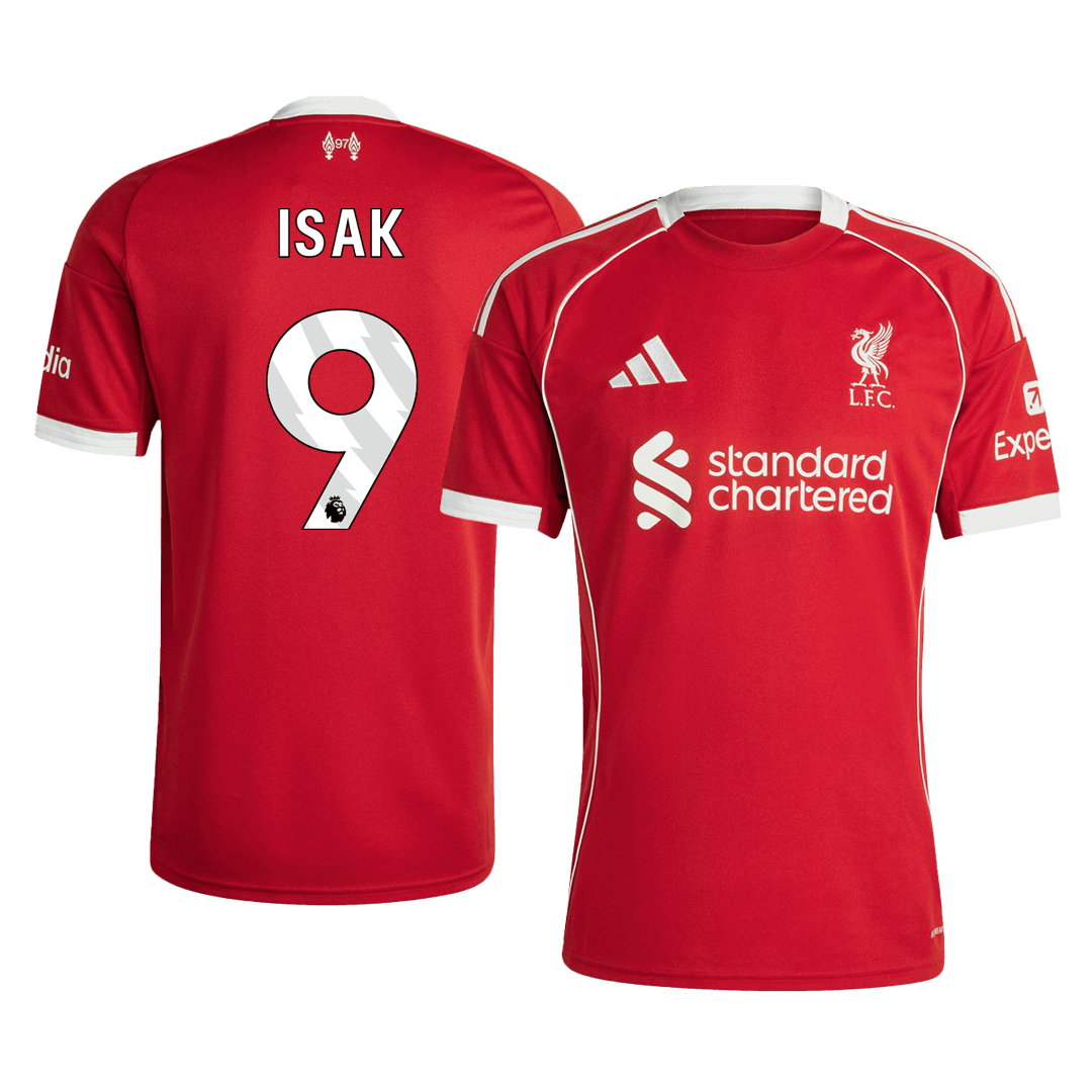Liverpool ISAK #9 Home Soccer Jersey 2025/26 - gojersey