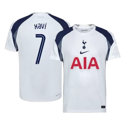 XAVI #7 Authentic Tottenham Hotspur Home Soccer Jersey 2025/26 White - UCL - gojersey
