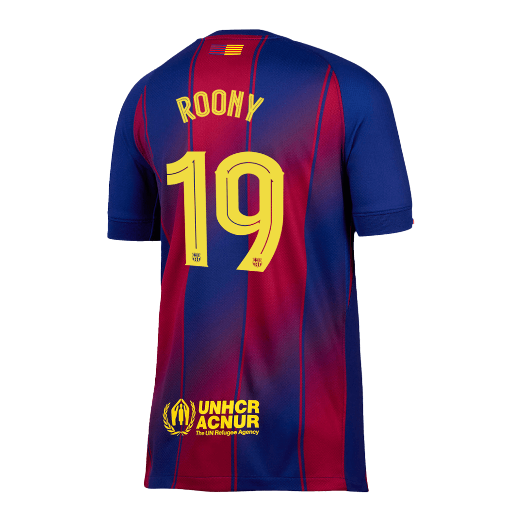 Barcelona ROONY #19 Home Soccer Jersey 2025/26 - UCL Edition - gojersey