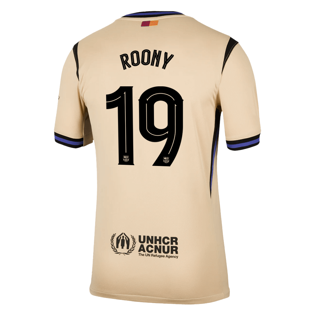 Barcelona ROONY #19 Away Soccer Jersey 2025/26 - UCL Edition - gojersey