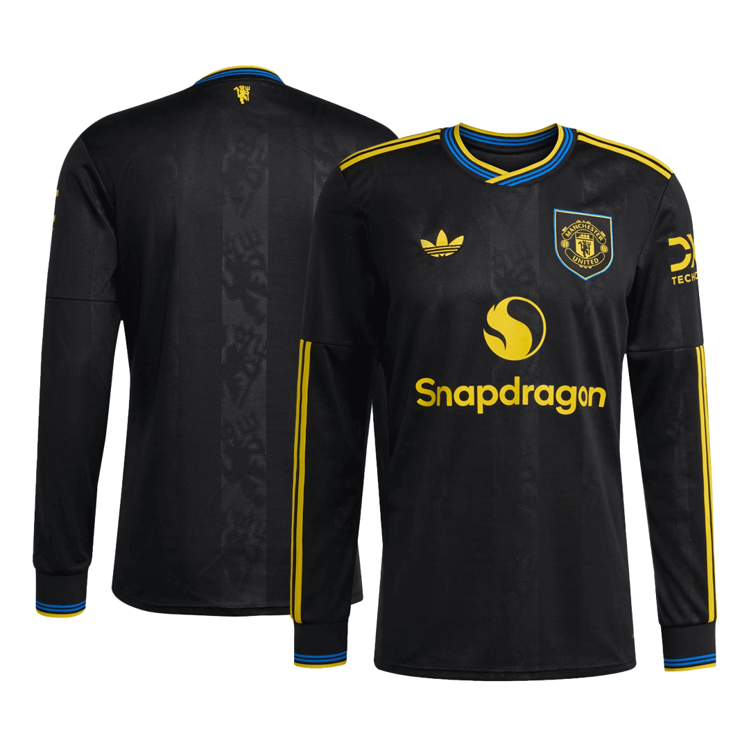 Manchester United Long Sleeve Third Away Soccer Jersey 2025/26 - gojersey